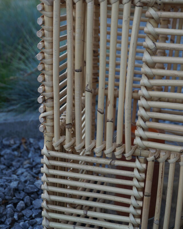 Rene Houtman Windlicht Rotan H40x25x25 Cm - Naturel