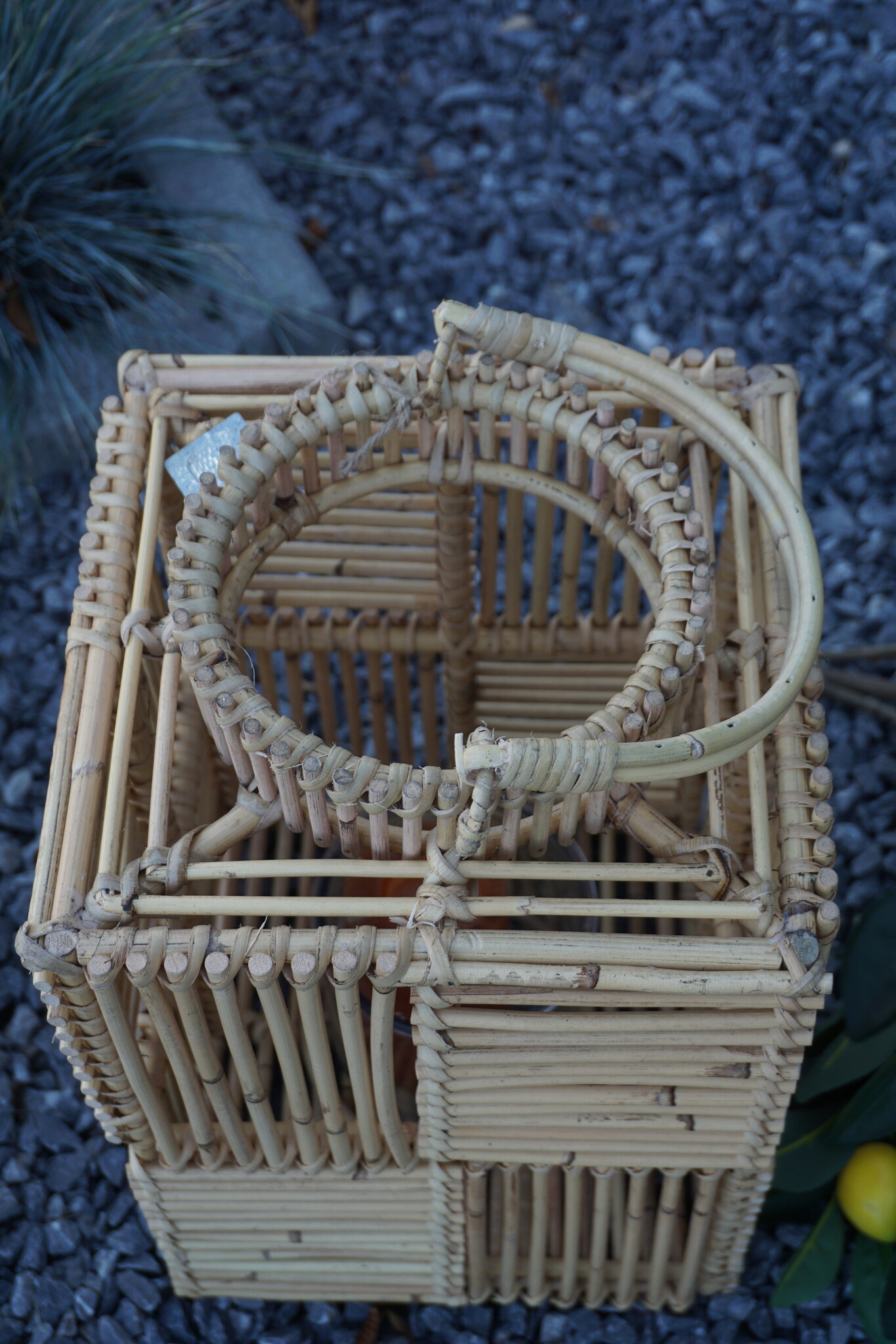 Rene Houtman Windlicht Rotan H40x25x25 Cm - Naturel