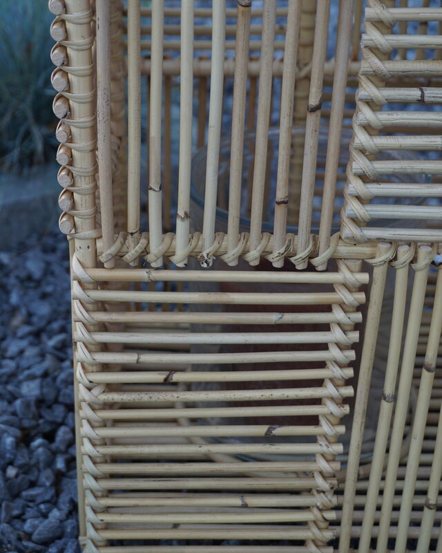 Rene Houtman Windlicht Rotan H50x30x30 Cm - Naturel