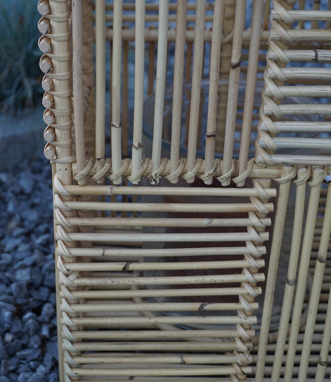 Rene Houtman Windlicht Rotan H50x30x30 Cm - Naturel