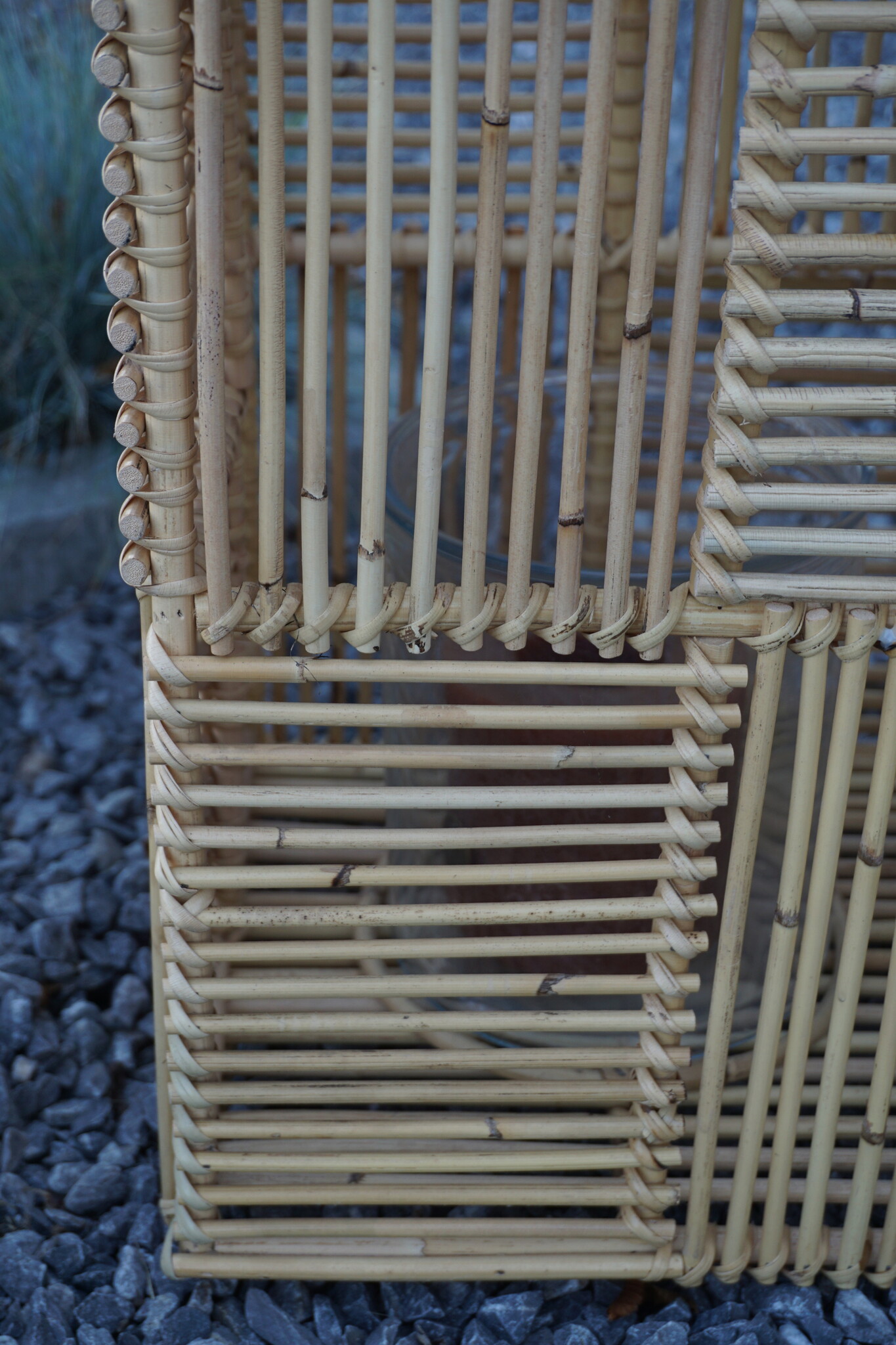Rene Houtman Windlicht Rotan H50x30x30 Cm - Naturel