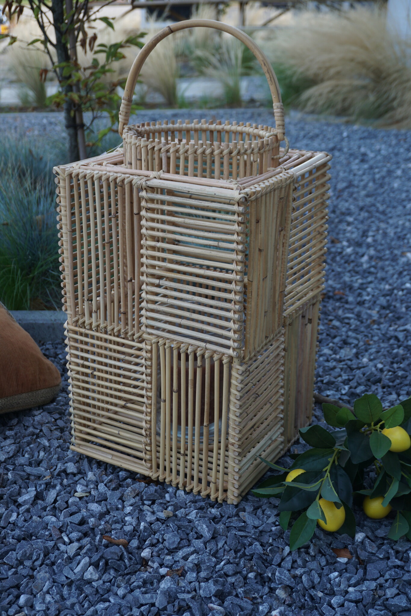 Rene Houtman Windlicht Rotan H50x30x30 Cm - Naturel