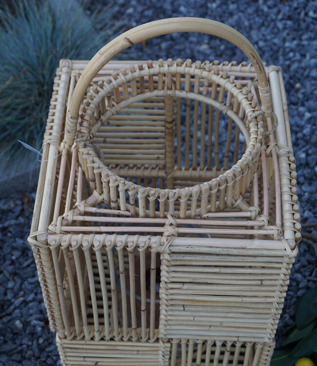 Rene Houtman Windlicht Rotan H50x30x30 Cm - Naturel