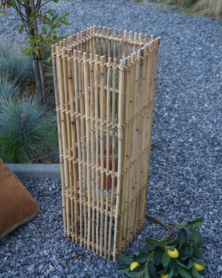 Rene Houtman Windlicht Rotan Blond H80x25x25 Cm