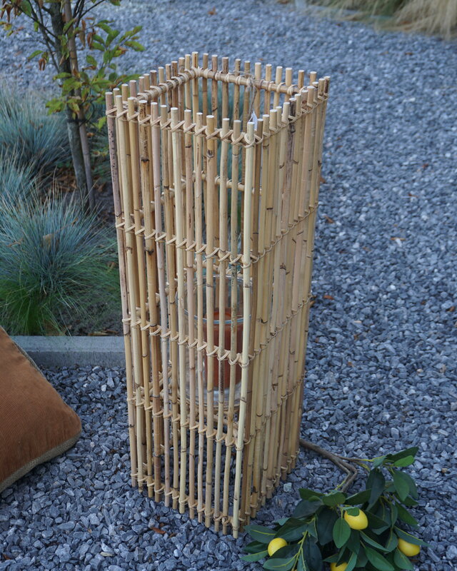 Rene Houtman Windlicht Rotan Blond H80x25x25 Cm