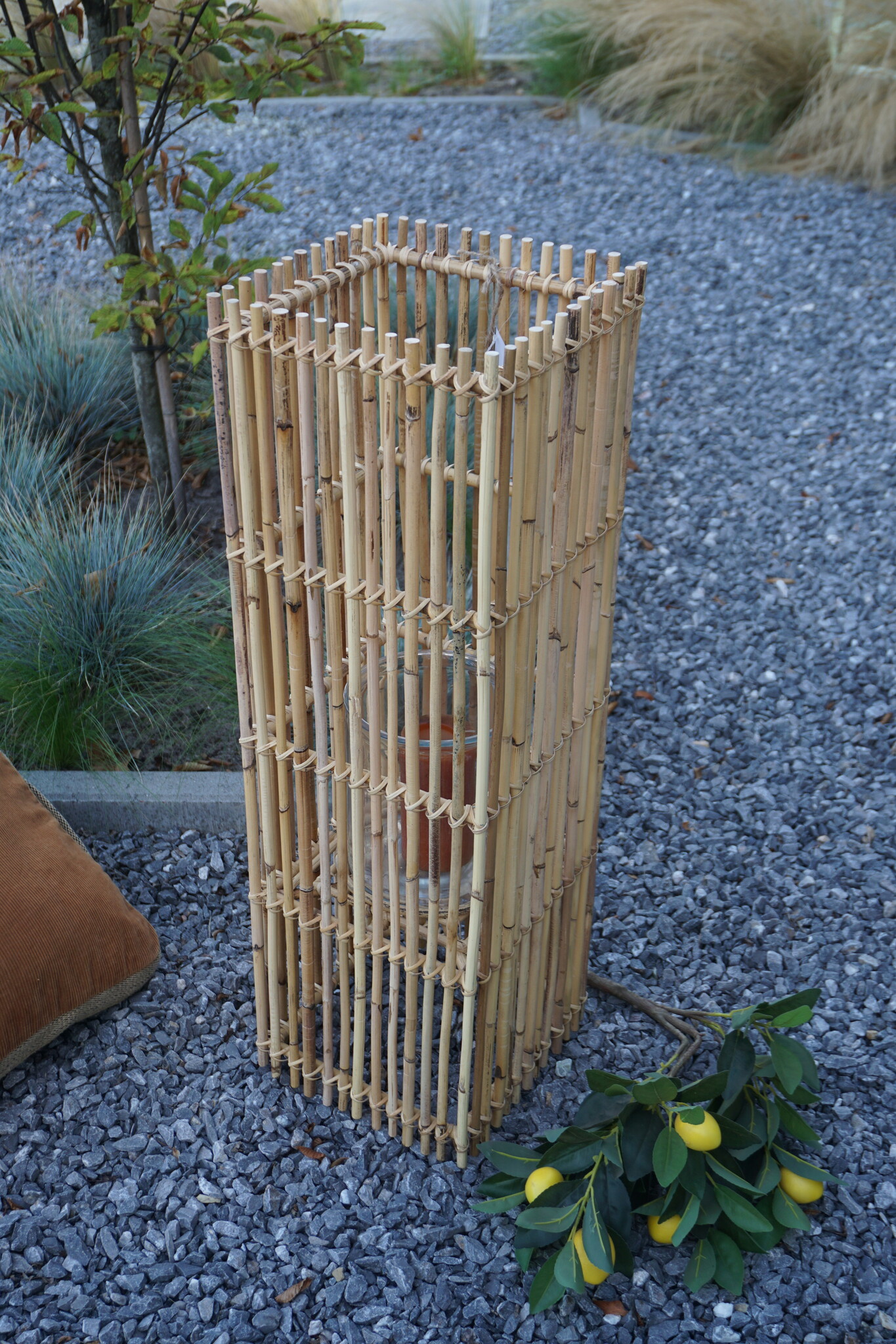 Rene Houtman Windlicht Rotan Blond H80x25x25 Cm