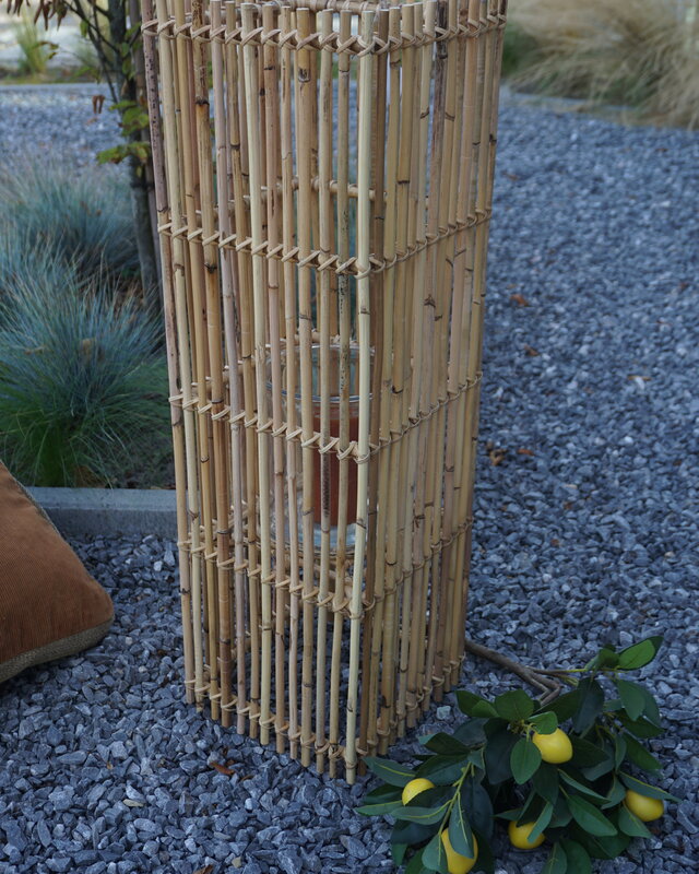 Rene Houtman Windlicht Rotan Blond H80x25x25 Cm