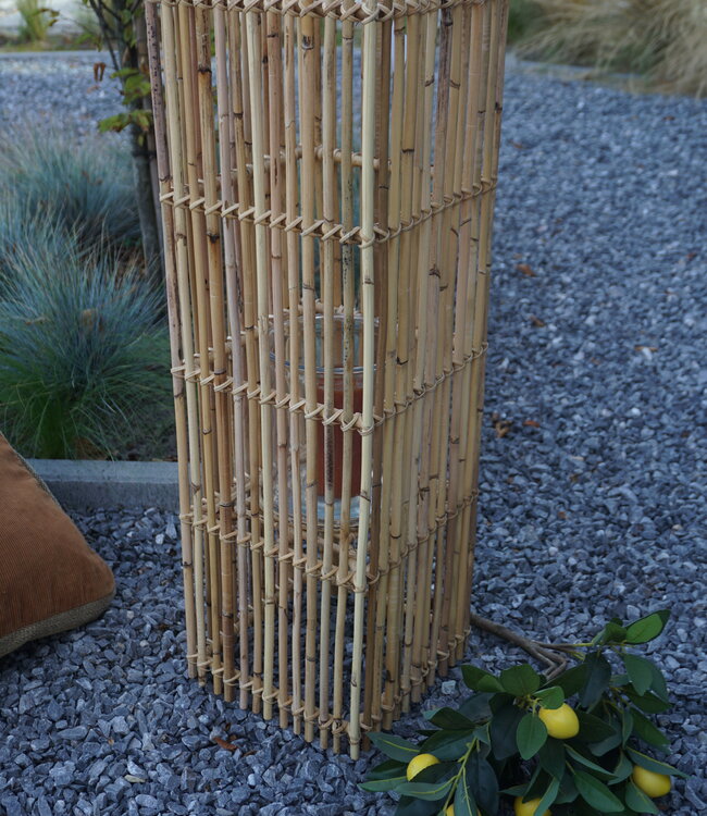 Rene Houtman Windlicht Rotan Blond H80x25x25 Cm