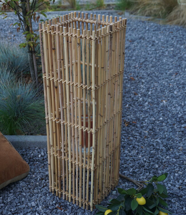 Rene Houtman Windlicht Rotan Blond H80x25x25 Cm