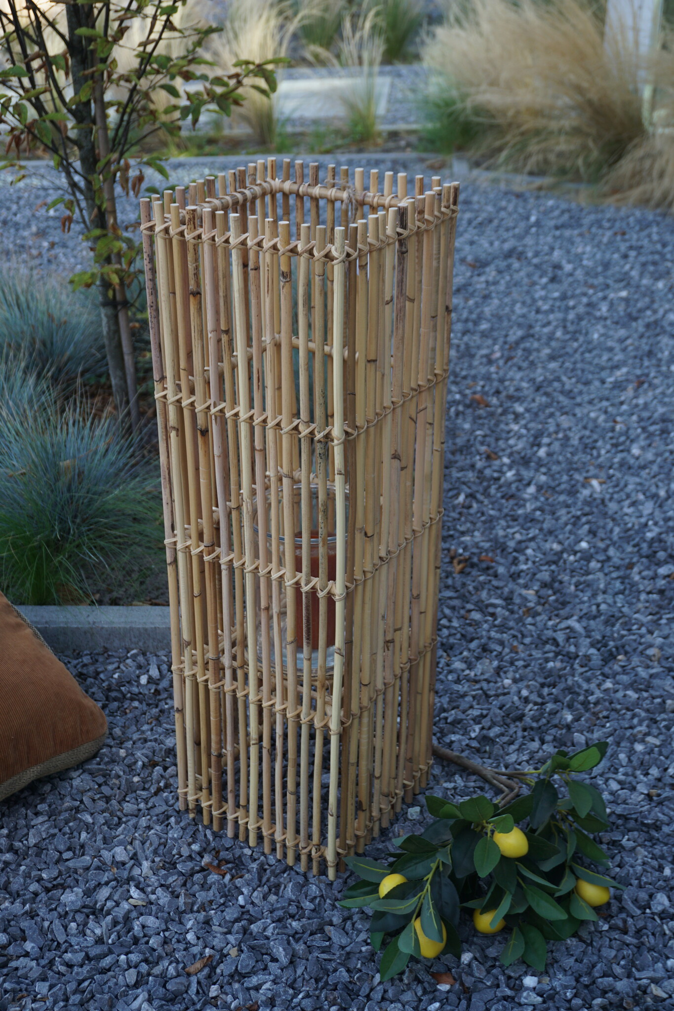 Rene Houtman Windlicht Rotan Blond H80x25x25 Cm