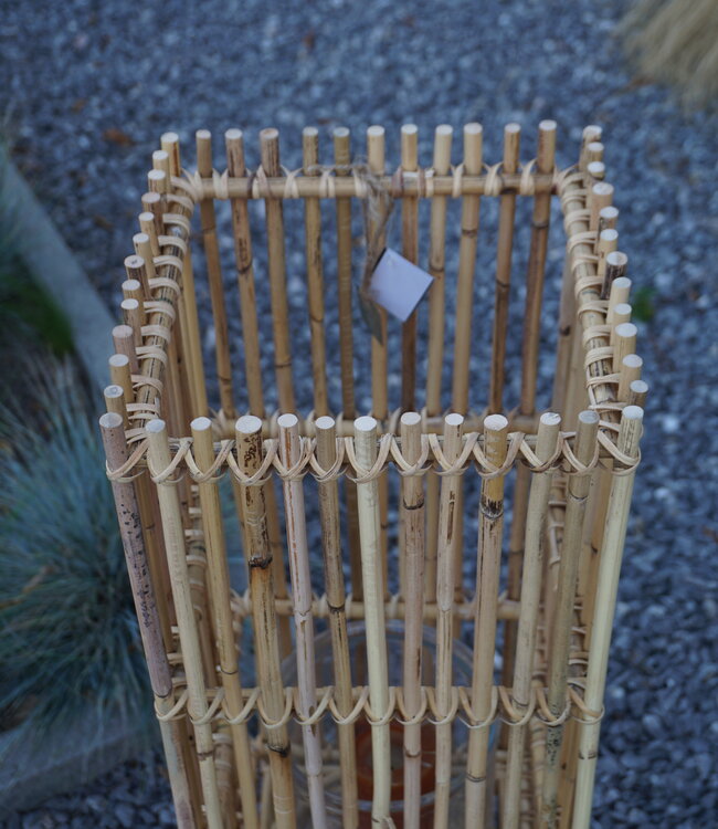 Rene Houtman Windlicht Rotan Blond H80x25x25 Cm