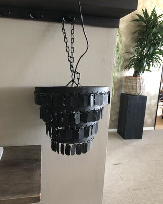 Rene Houtman Hanglamp Hangertjes | Zwart | Tweede Kansje!