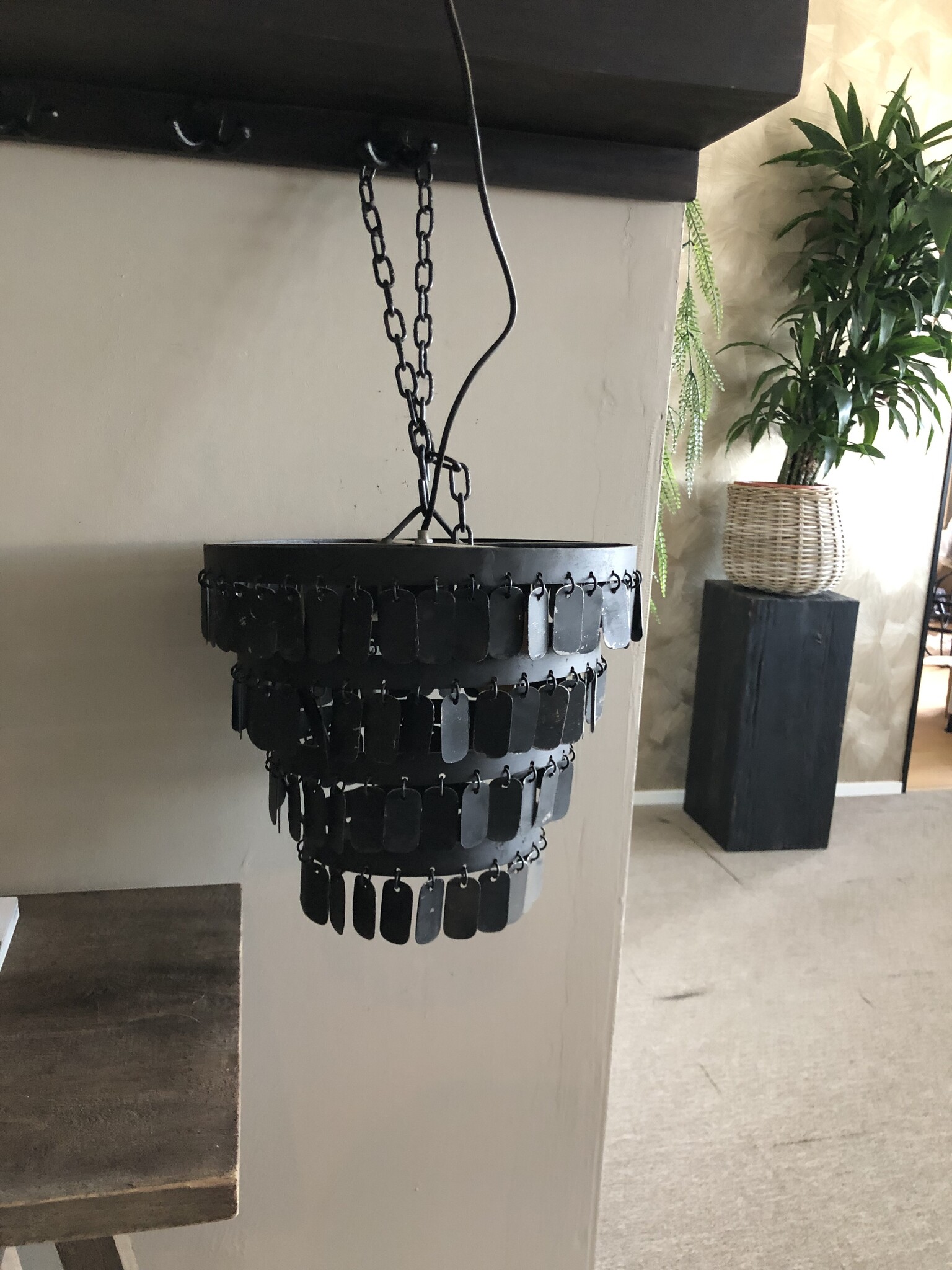 Rene Houtman Hanglamp Hangertjes | Zwart | Tweede Kansje!