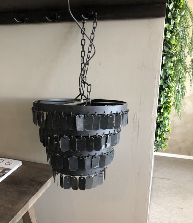 Rene Houtman Hanglamp Hangertjes | Zwart | Tweede Kansje!