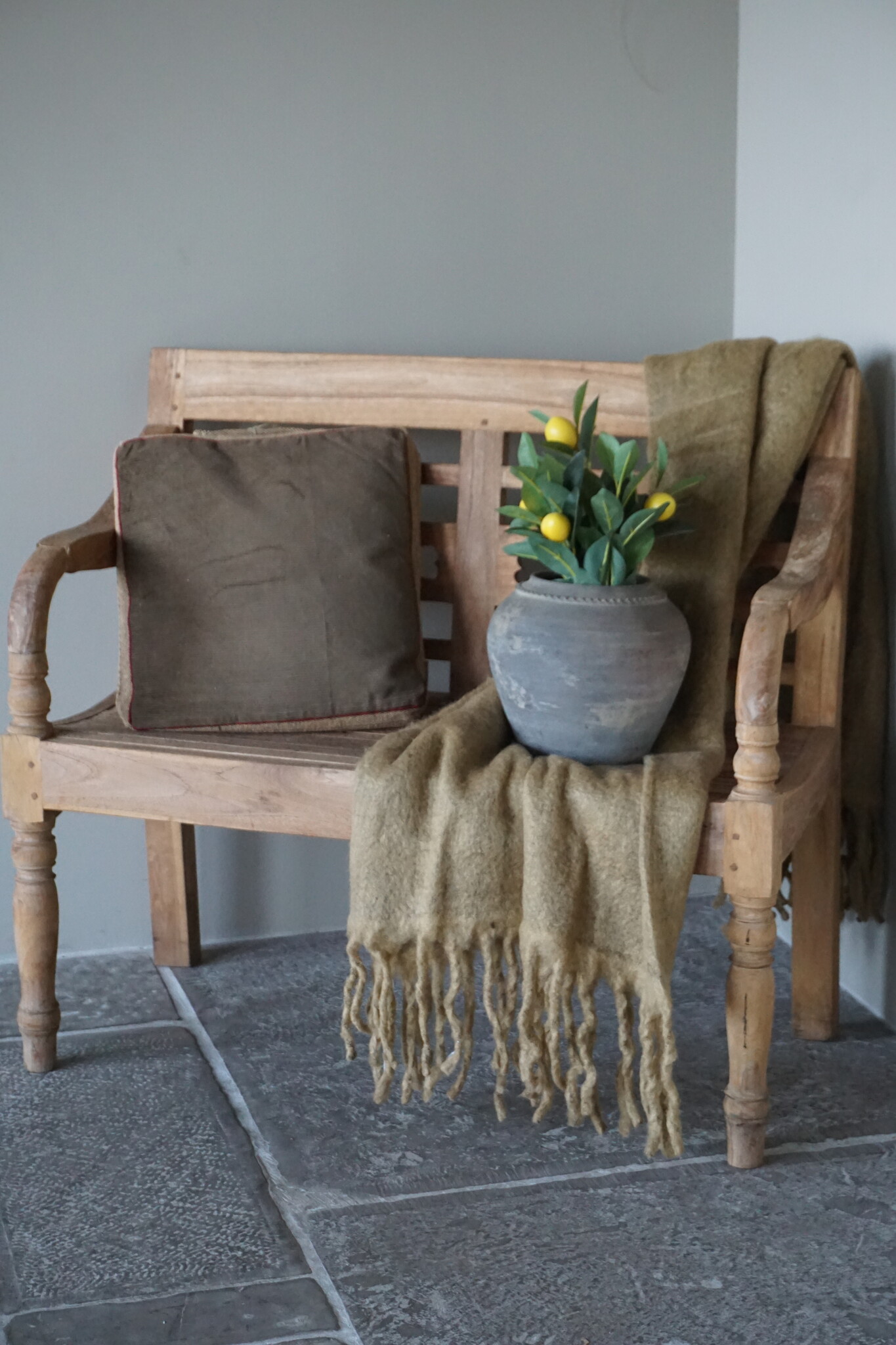 Goround Interior Kussen + Binnen kussen Miguel Olive B41xH41 Cm