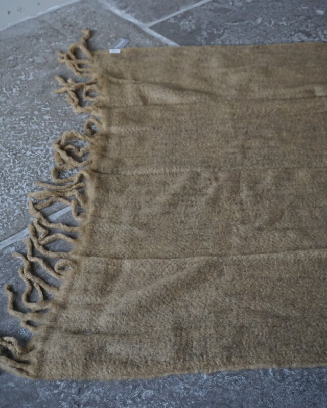 Goround Interior Wollen Plaid Wheat/Olive 130 x 170 Cm