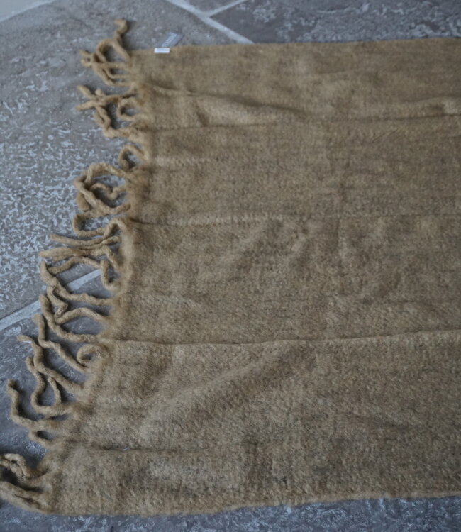 Goround Interior Wollen Plaid Wheat/Olive 130 x 170 Cm