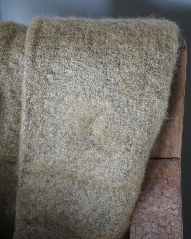 Goround Interior Wollen Plaid Wheat/Olive 130 x 170 Cm