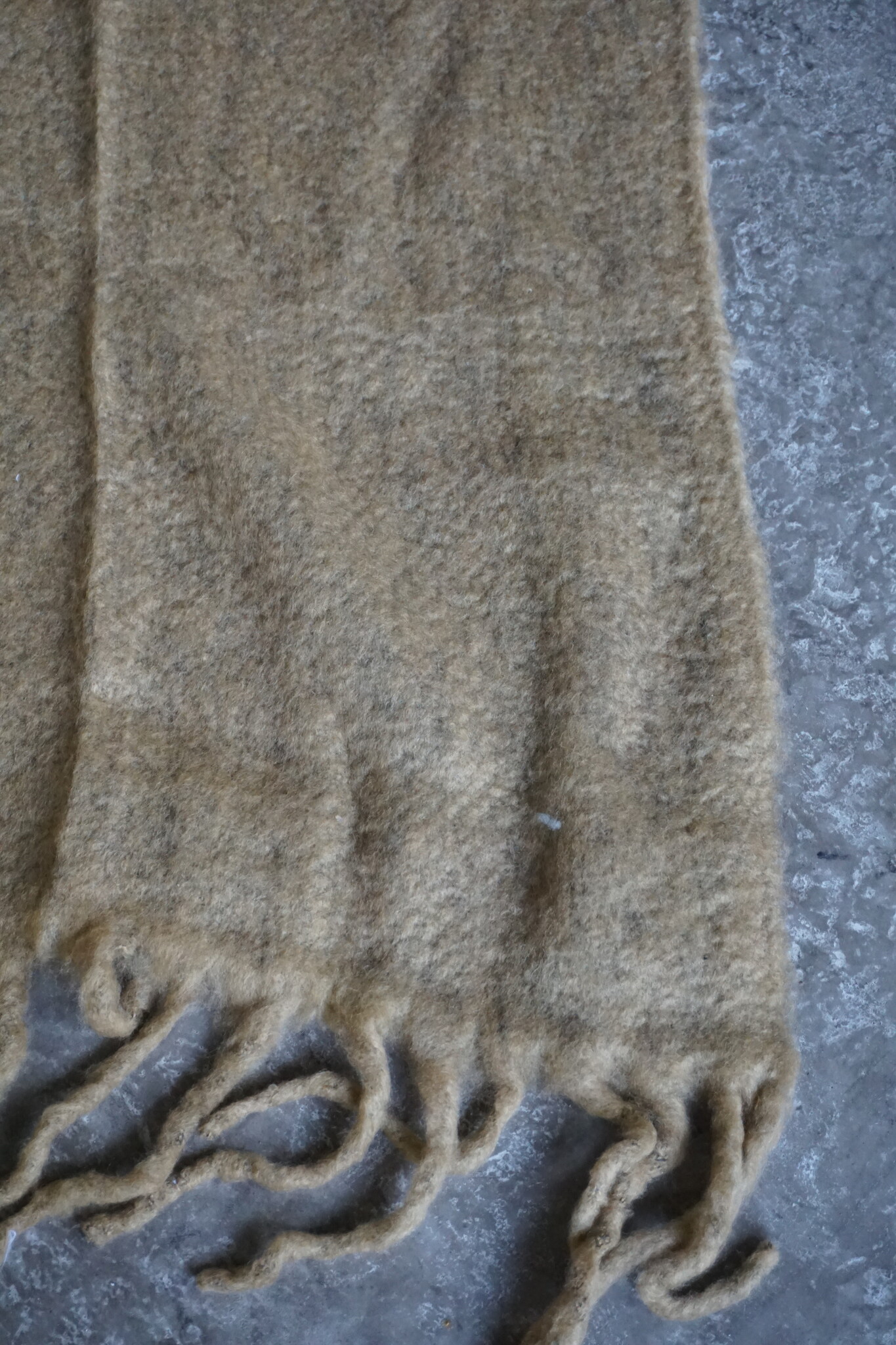 Goround Interior Wollen Plaid Wheat/Olive 130 x 170 Cm