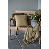 Kussen Slub Wheat/Olive Met Tassels/Kwastjes 40x40