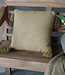 Goround Interior Kussen Slub Wheat/Olive Met Tassels/Kwastjes 40x40