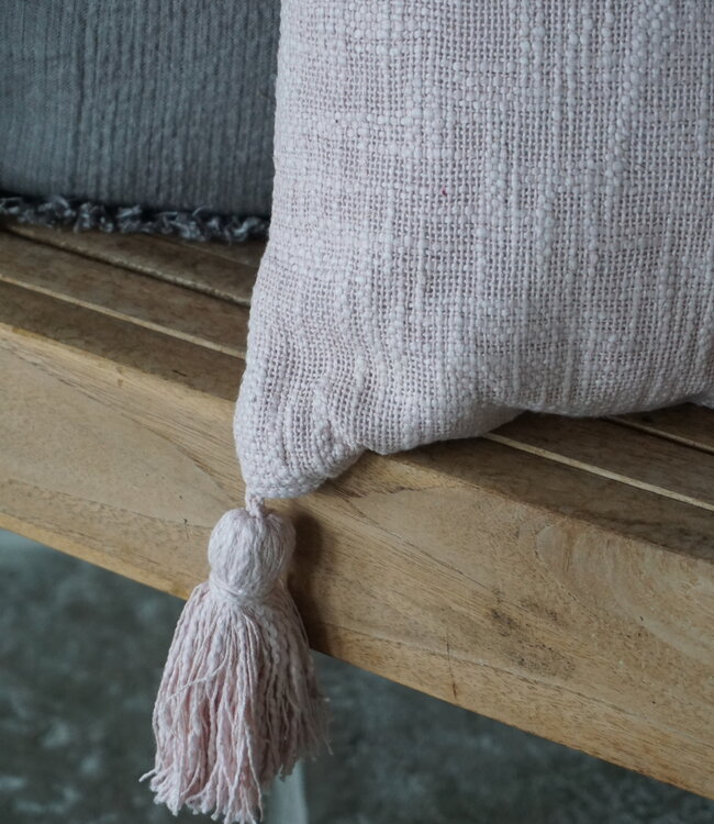 Goround Interior Kussen + Binnen Kussen Slub Tearose/Roze 45 x 45 Cm