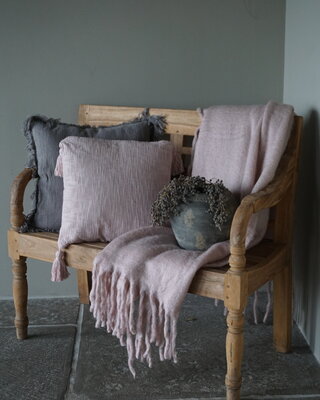 Goround Interior Wollen Plaid Tearose/Roze 130x 170 Cm