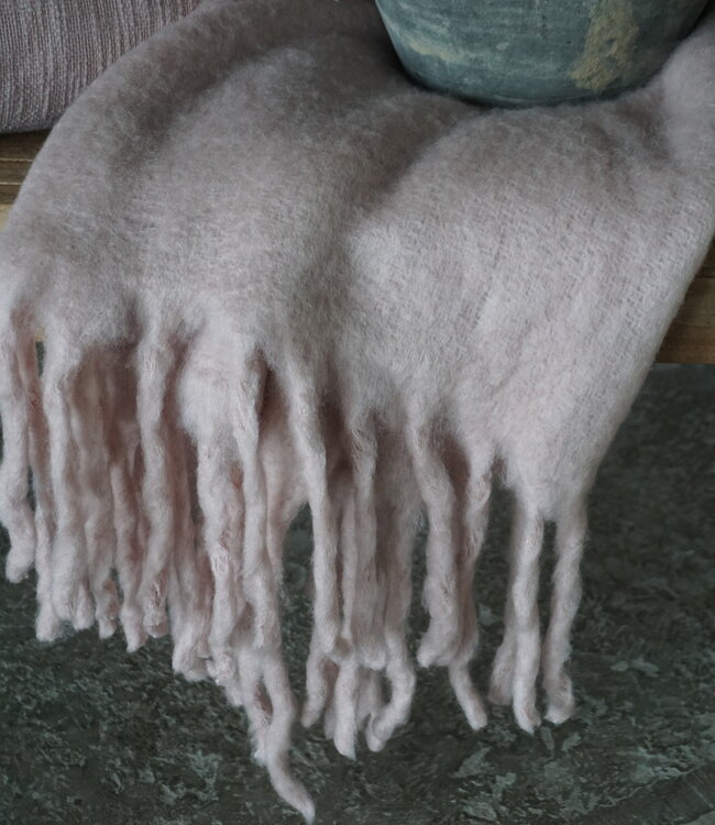 Goround Interior Wollen Plaid Tearose/Roze 130x 170 Cm