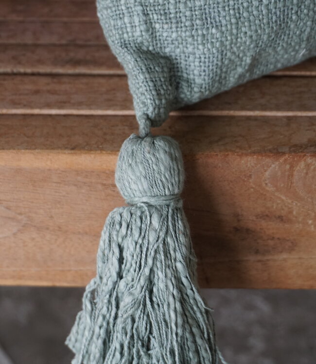 Goround Interior Kussen + Binnen kussen Slub Olijfgroen 45x45 Cm