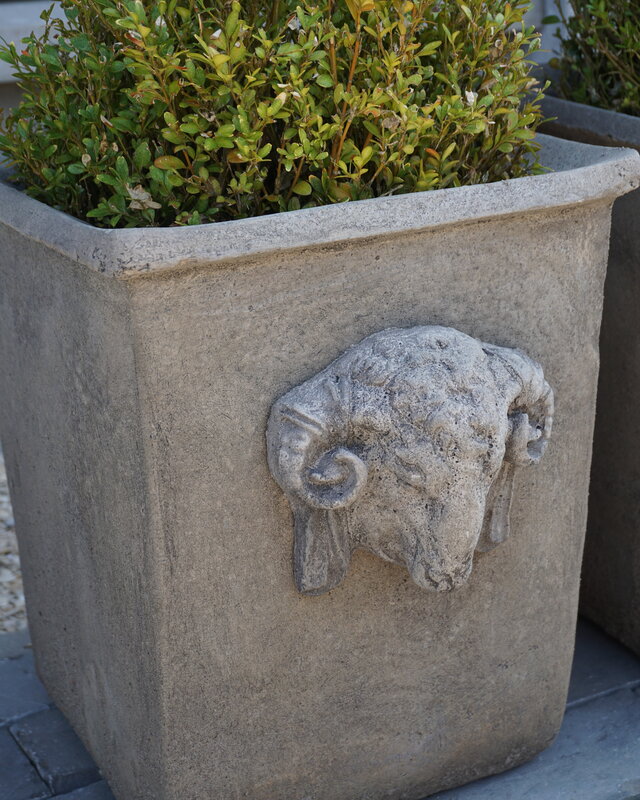Il Cupido Pot Bloembak Beton Ramskop H40 x B33 Cm