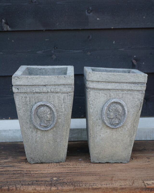 Il Cupido Pot Bloembak Beton Ceasar H30 x B17 Cm