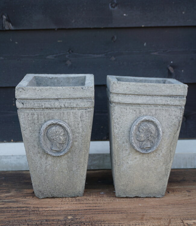 Il Cupido Pot Bloembak Beton Ceasar H30 x B17 Cm