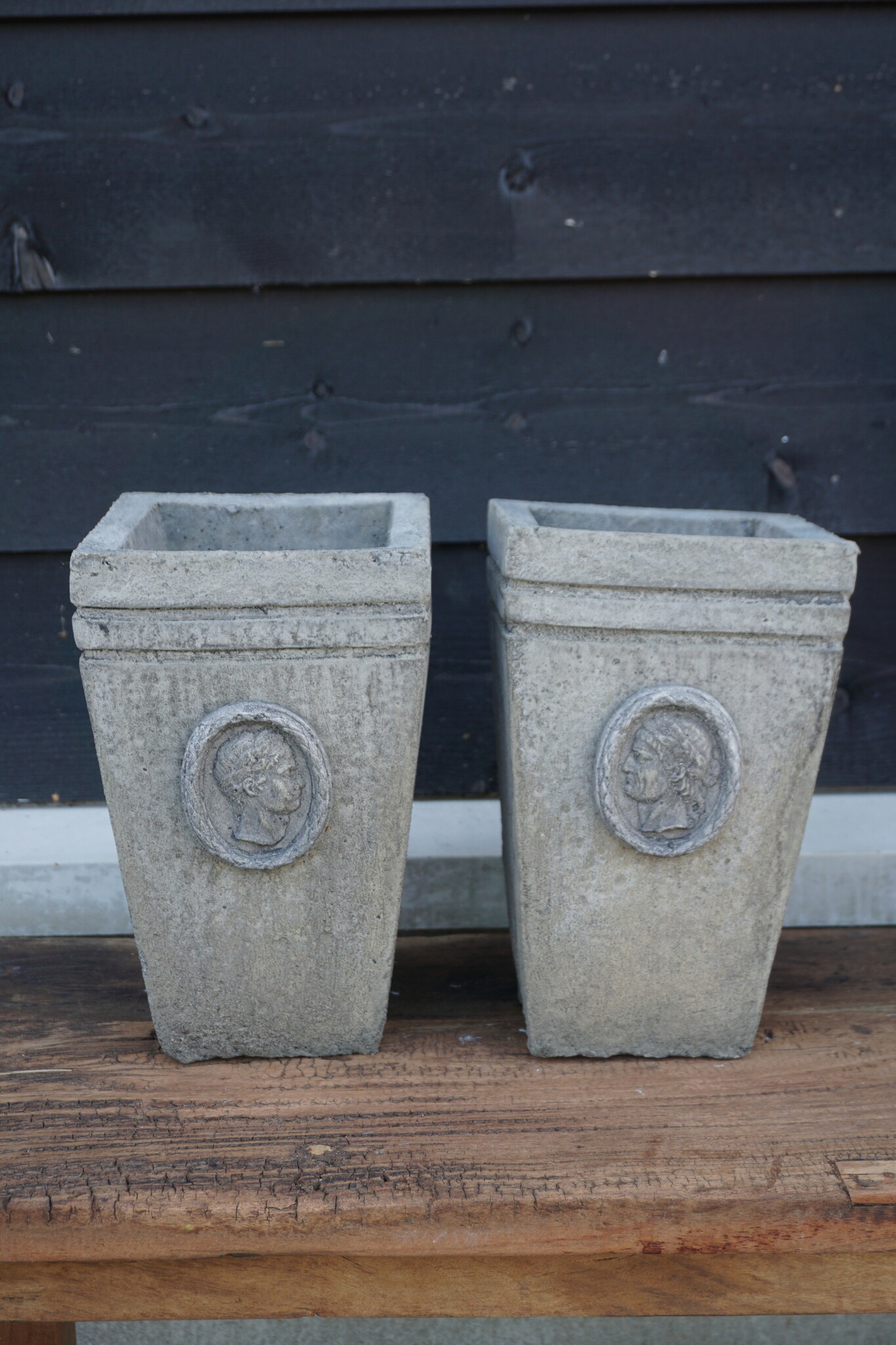 Il Cupido Pot Bloembak Beton Ceasar H30 x B17 Cm