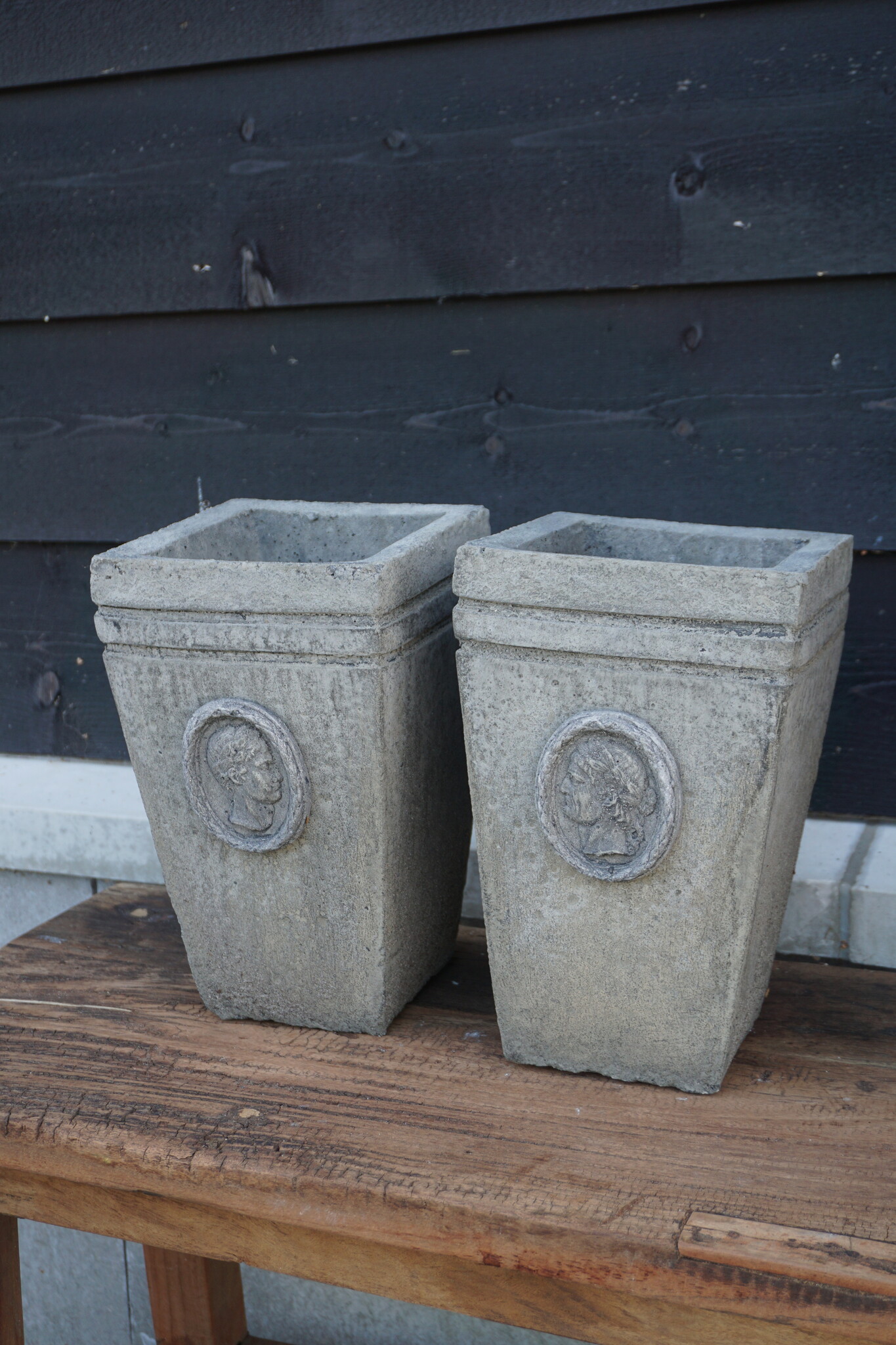Il Cupido Pot Bloembak Beton Ceasar H30 x B17 Cm