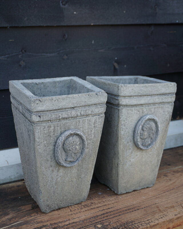 Il Cupido Pot Bloembak Beton Ceasar H30 x B17 Cm