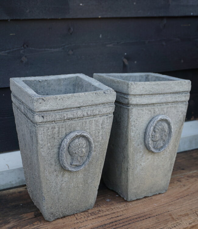 Il Cupido Pot Bloembak Beton Ceasar H30 x B17 Cm