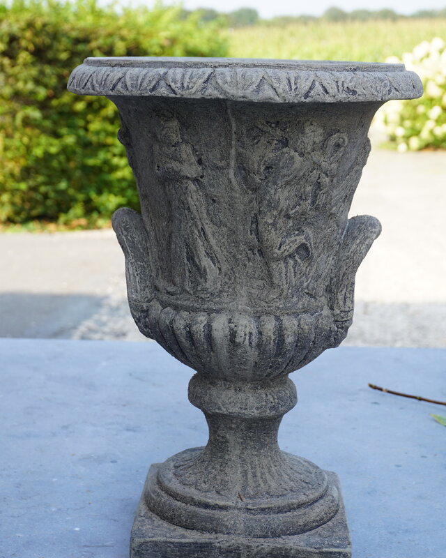 Il Cupido Bloembak Beton Grieks Met Oren H43 x B30 Cm