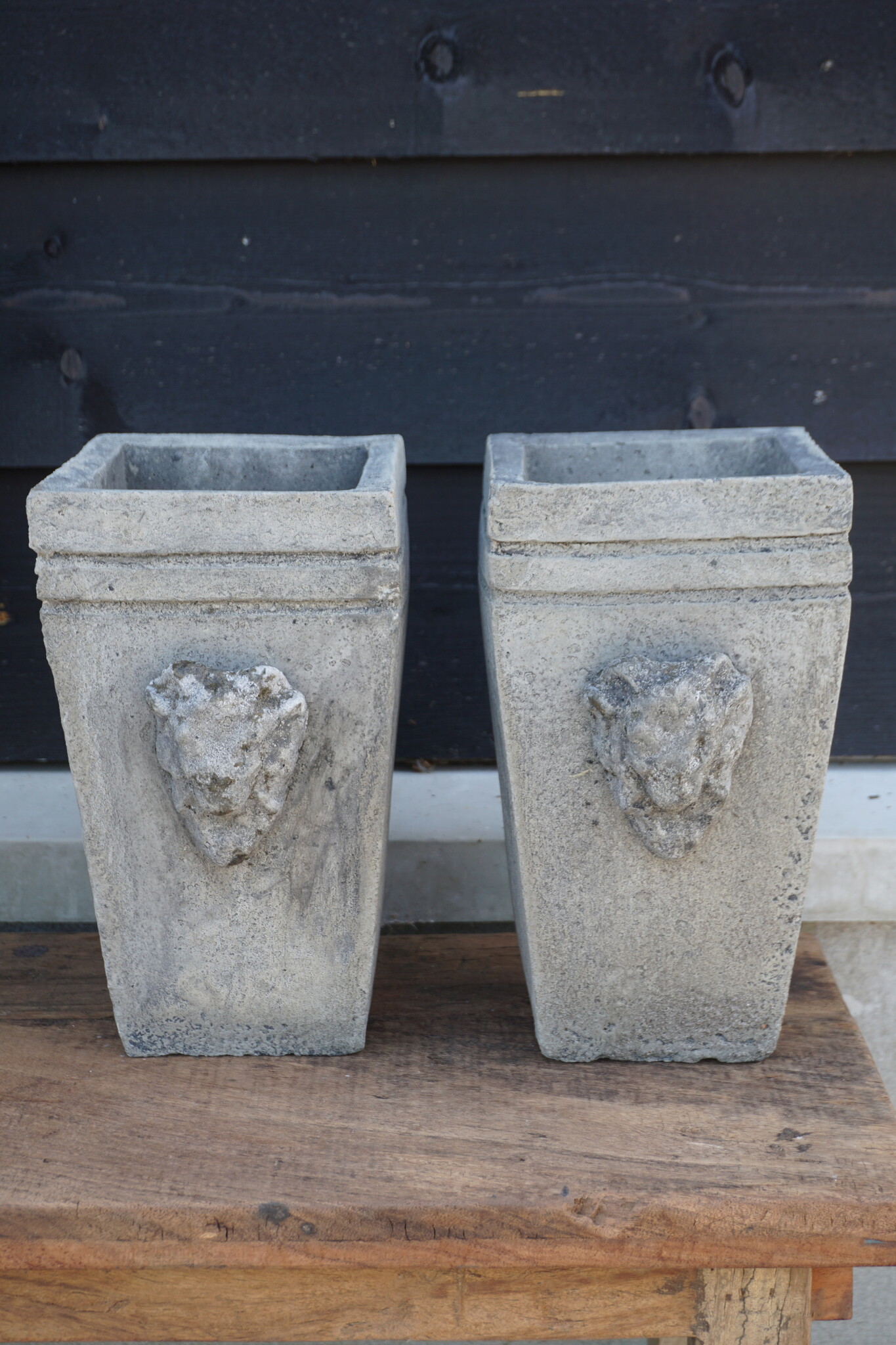 Il Cupido Pot Bloembak Beton Ramskop H30 x B17 Cm