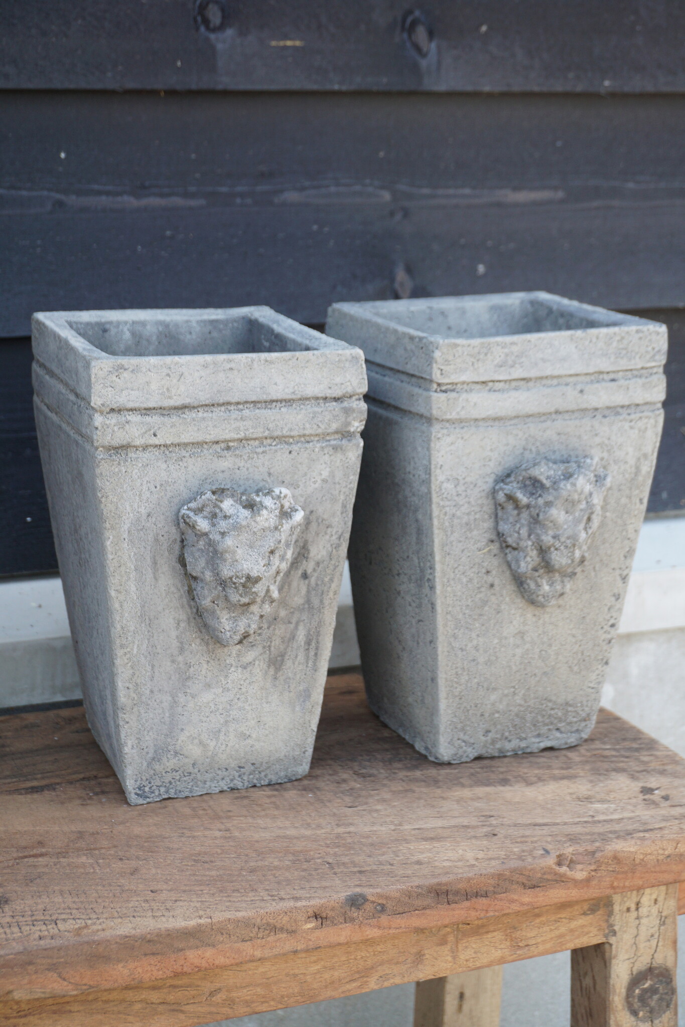 Il Cupido Pot Bloembak Beton Ramskop H30 x B17 Cm