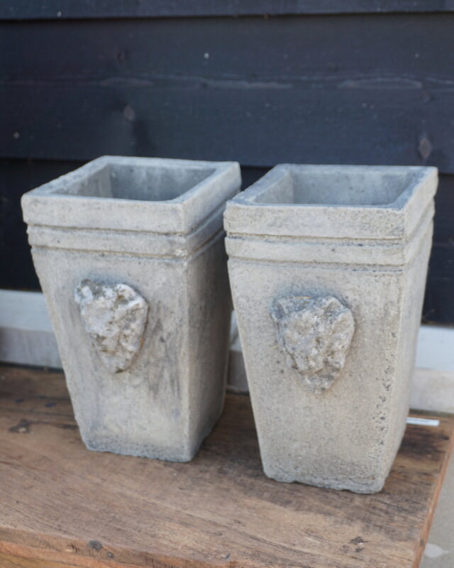 Il Cupido Pot Bloembak Beton Ramskop H30 x B17 Cm