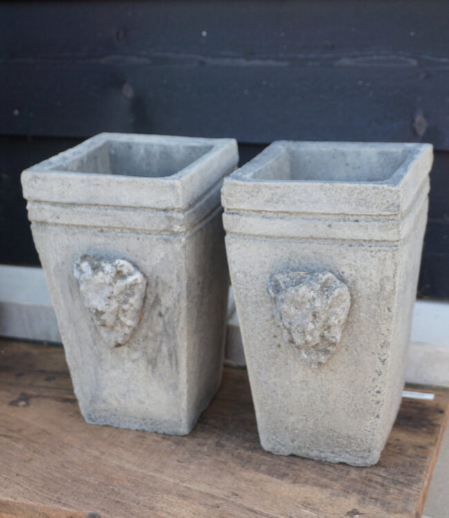 Il Cupido Pot Bloembak Beton Ramskop H30 x B17 Cm