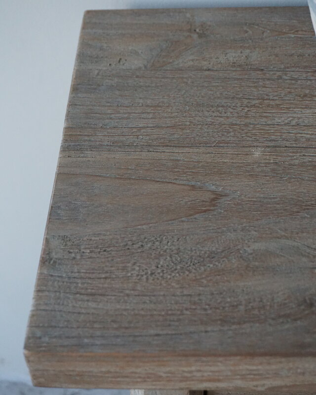 Rene Houtman Nachtkastje Teakhout Brown/Grey 1 Lade + Legplank H65xB50 Cm