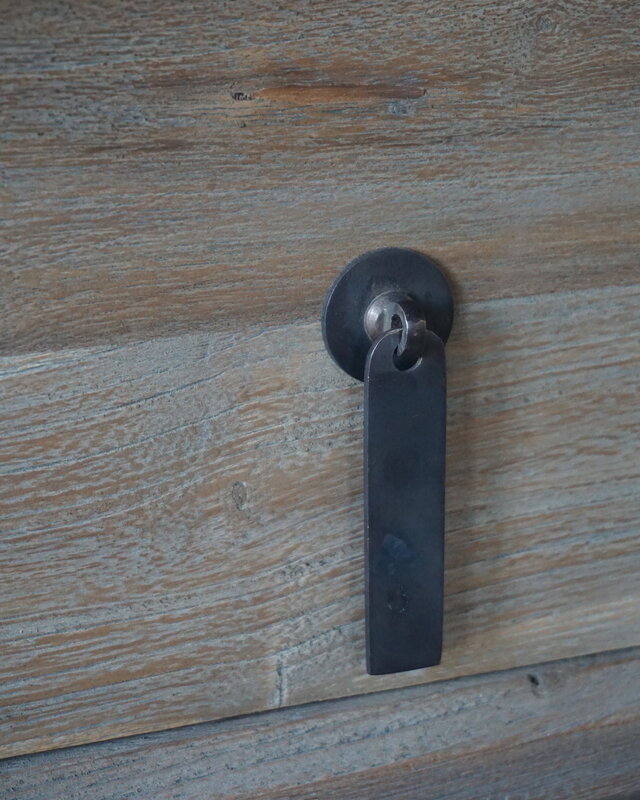 Rene Houtman Nachtkastje Teakhout Brown/Grey 1 Lade + Legplank H65xB50 Cm