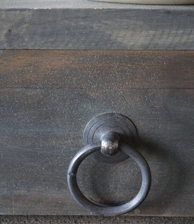 Rene Houtman Wandrek 3 Lades Oud Hout Vintage H54xB50 Cm