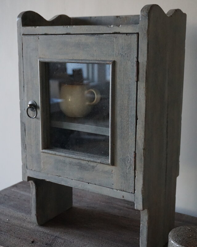 Rene Houtman Medicijn/Wandkastje Oud Hout Vintage H54 x B33 Cm