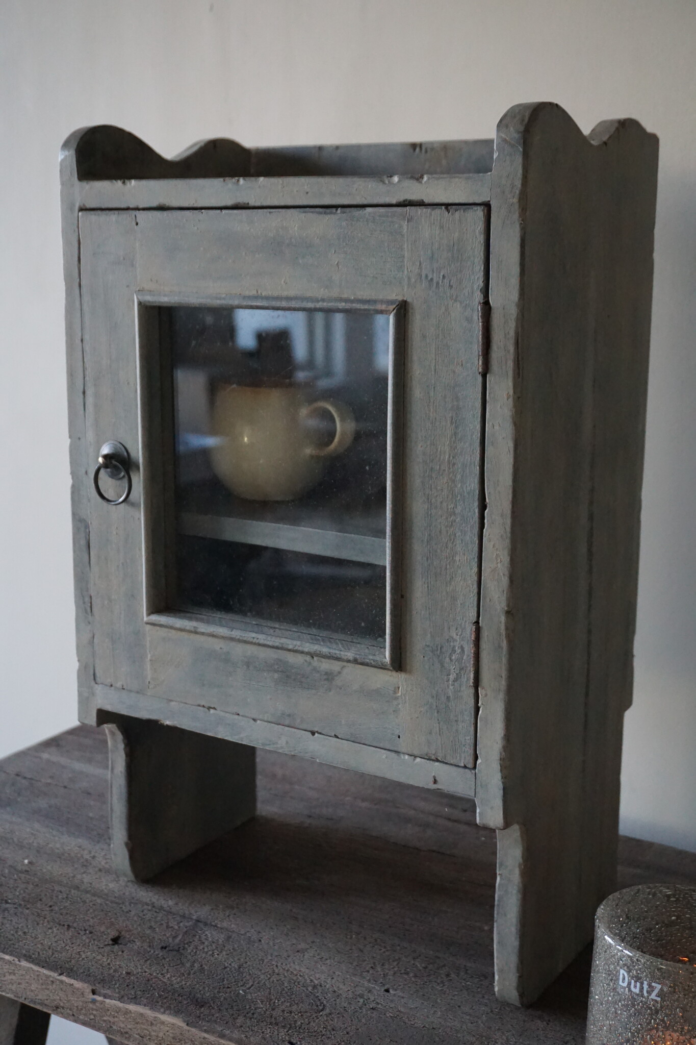 Rene Houtman Medicijn/Wandkastje Oud Hout Vintage H54 x B33 Cm