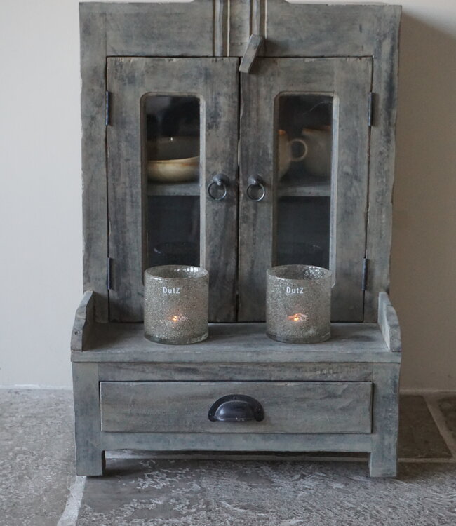 Rene Houtman Wandkastje/Medicijnkastje Met Lade & Deurtjes H70xB48xD25 Cm