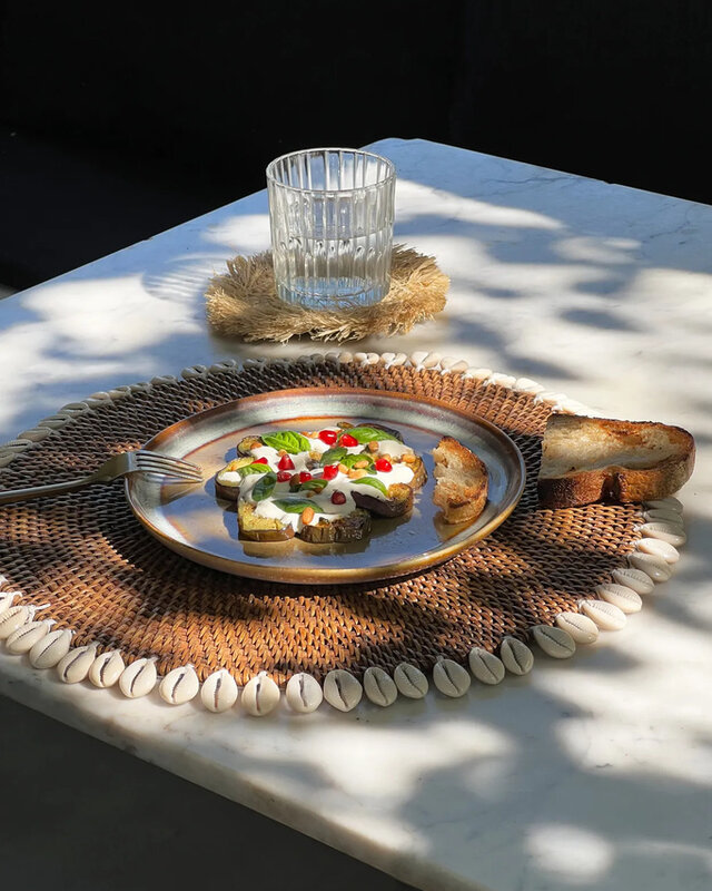 Bazar Bizar De Colonial Shell Placemat - Naturel Bruin