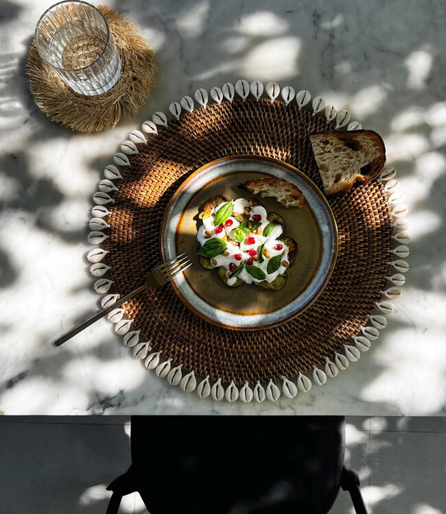 Bazar Bizar De Colonial Shell Placemat - Naturel Bruin