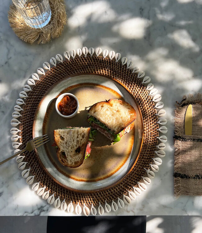 Bazar Bizar De Colonial Shell Placemat - Naturel Bruin